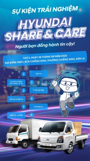 Hyundai Share & Care trải nghiệm lái thử xe tải thế hệ mới tại Sơn La