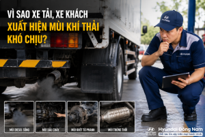 Vì sao xe tải, xe khách phát sinh mùi khí thải khó chịu?