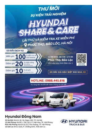 Hyundai Share&Care trải nghiệm xe tải Hyundai tại Hà Nội