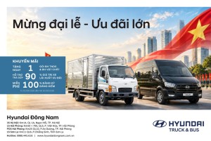 Ưu đãi mua xe Hyundai tháng 9: Mừng đại lễ 2/9