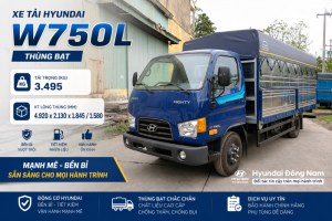 Hyundai W750L 3.5 tấn thùng mui bạt dài 5m