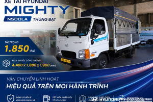 Hyundai N500LA 1.9 tấn thùng mui bạt dài 4m5