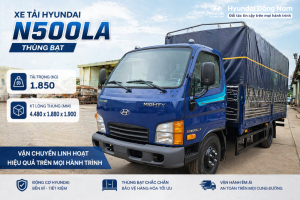 Hyundai N500LA 2.5 tấn thùng mui bạt dài 4m5