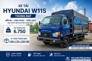Hyundai Mighty W11S 7 tấn thùng bạt dài 5m