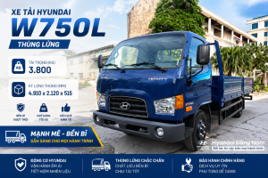 Hyundai W750L 3.5 tấn thùng lửng dài 5m