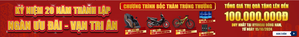 Chương trình bốc thăm trúng thưởng "Kỷ niệm 20 năm thành lập - Ngàn ưu đãi, vạn tri ân"