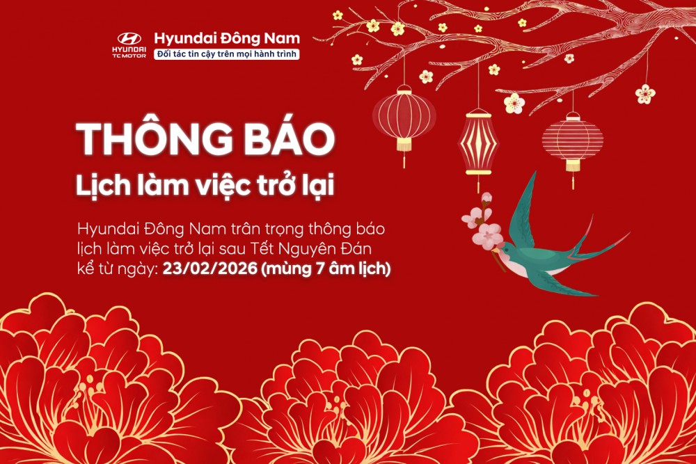 Thông báo lịch làm việc sau Tết Nguyên Đán 2026