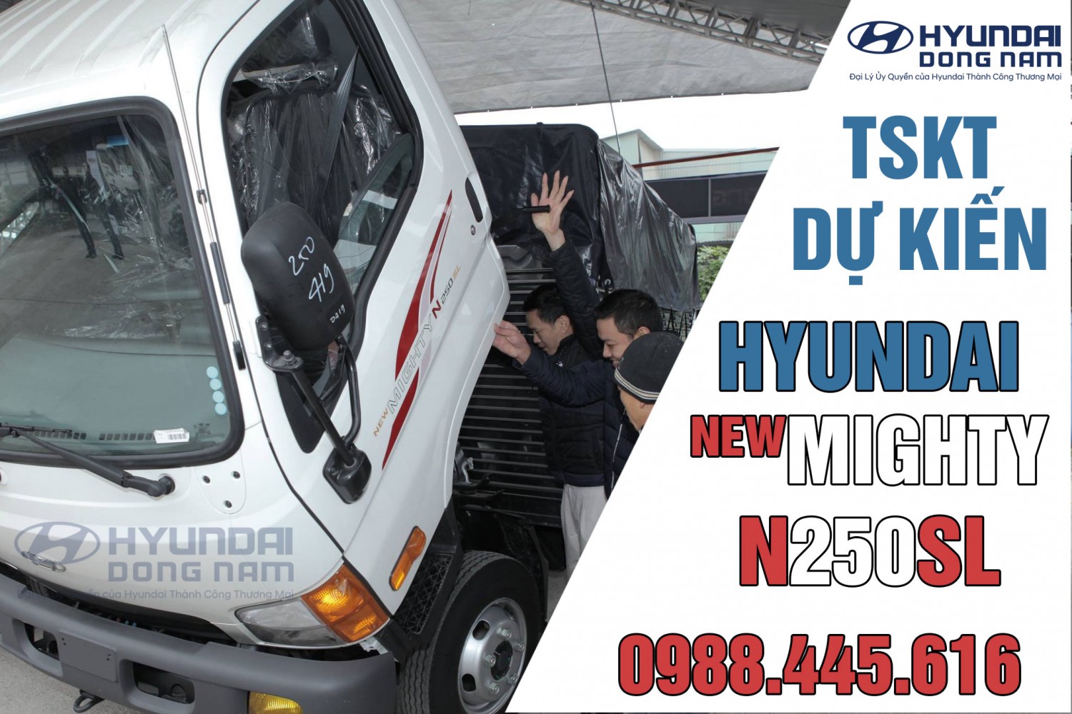 Hyundai N250SL thùng dài - Thông số kỹ thuật và kích thước thùng xe dự kiến