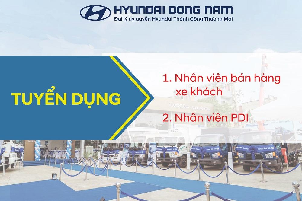 [TUYỂN GẤP] - Hyundai Đông Nam tuyển dụng tháng 09/2019
