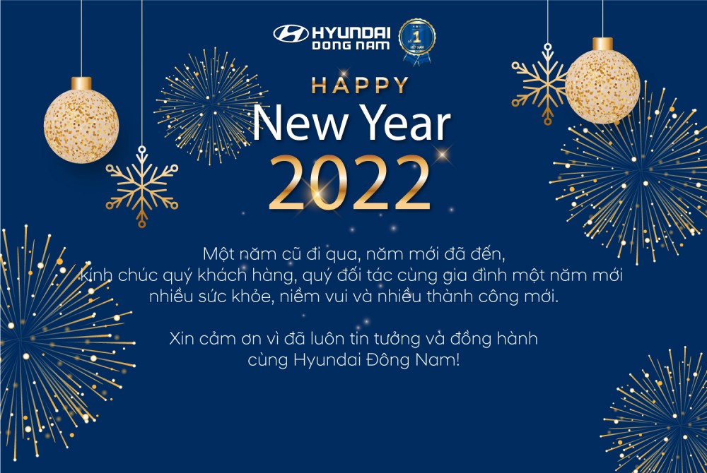 Hyundai Đông Nam chúc mừng năm mới 2022