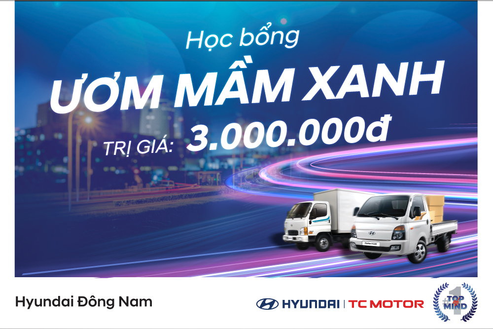 Học bổng ươm mầm xanh 3 triệu đồng