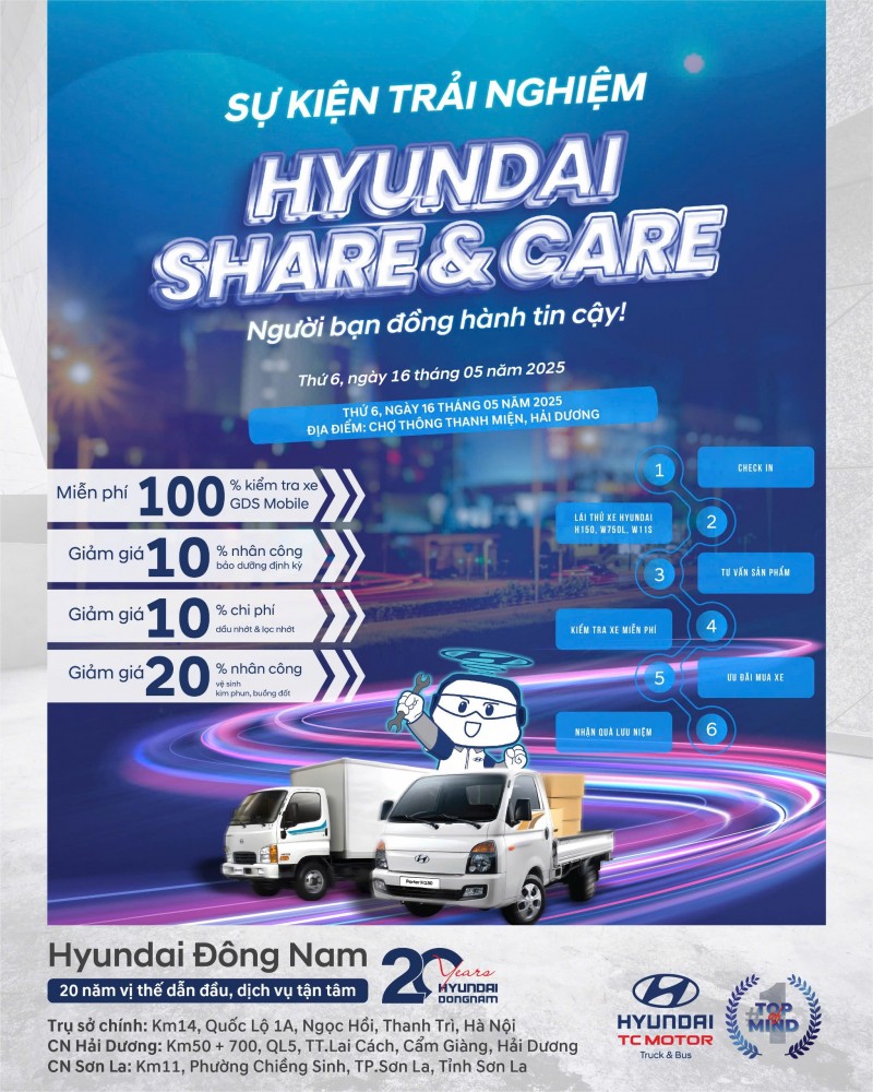 Chương trình lái thử xe tải Hyundai tại Hải Dương