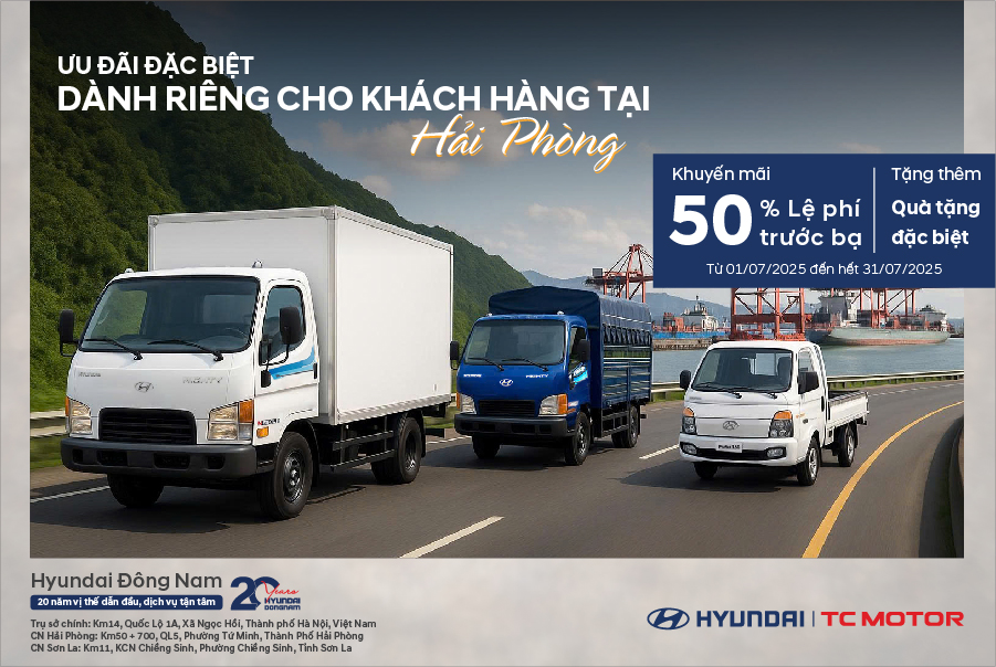 Chào mừng Hải Dương & Hải Phòng sát nhập, Hyundai Đông Nam triển khai ưu đãi lớn