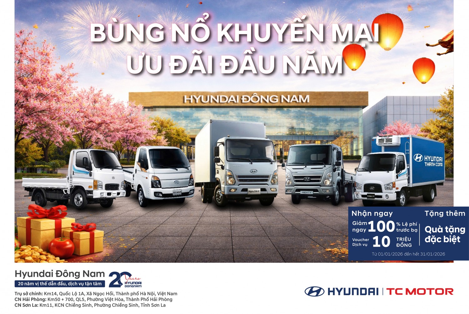 Chương trình khuyến mãi tháng 1 2026