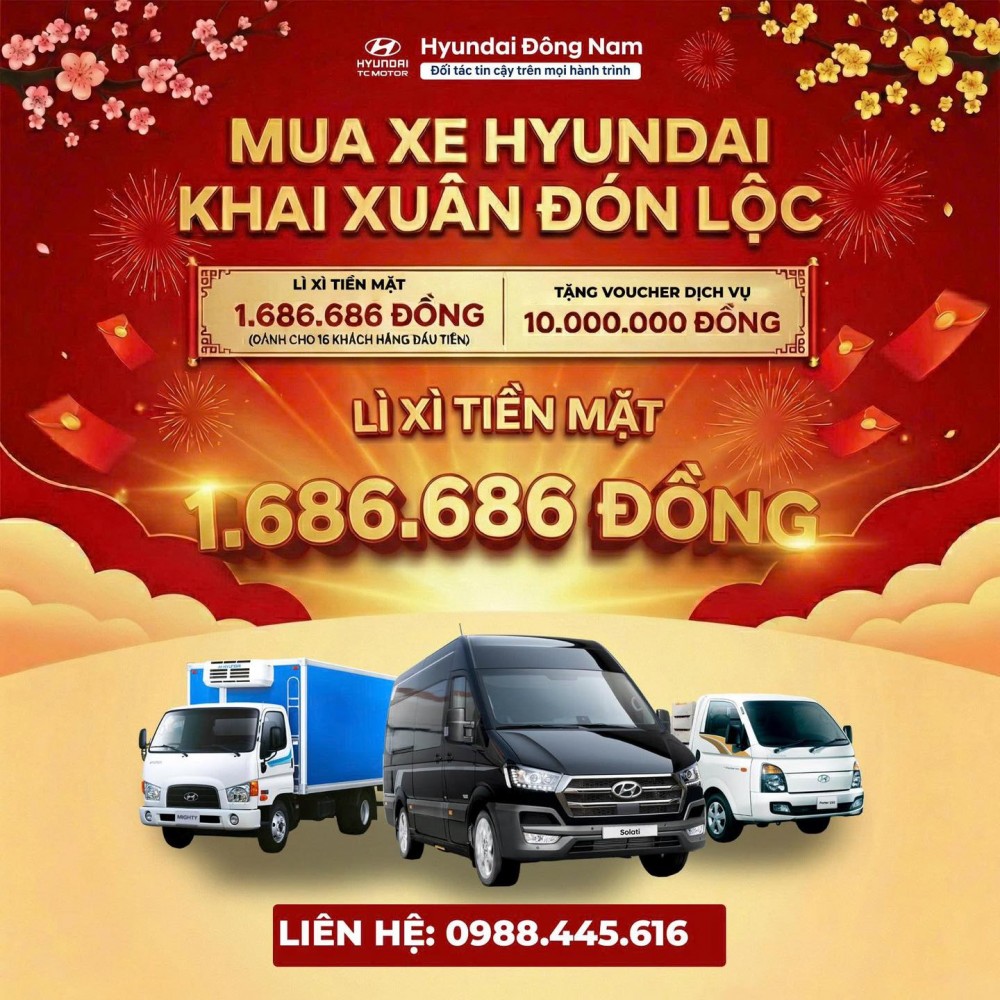 Mua xe Hyundai khai xuân đón lộc