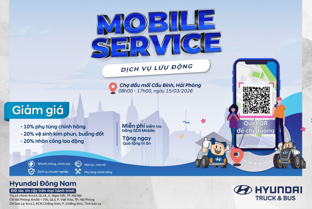 Mobile Service tại Hải Phòng tháng 3