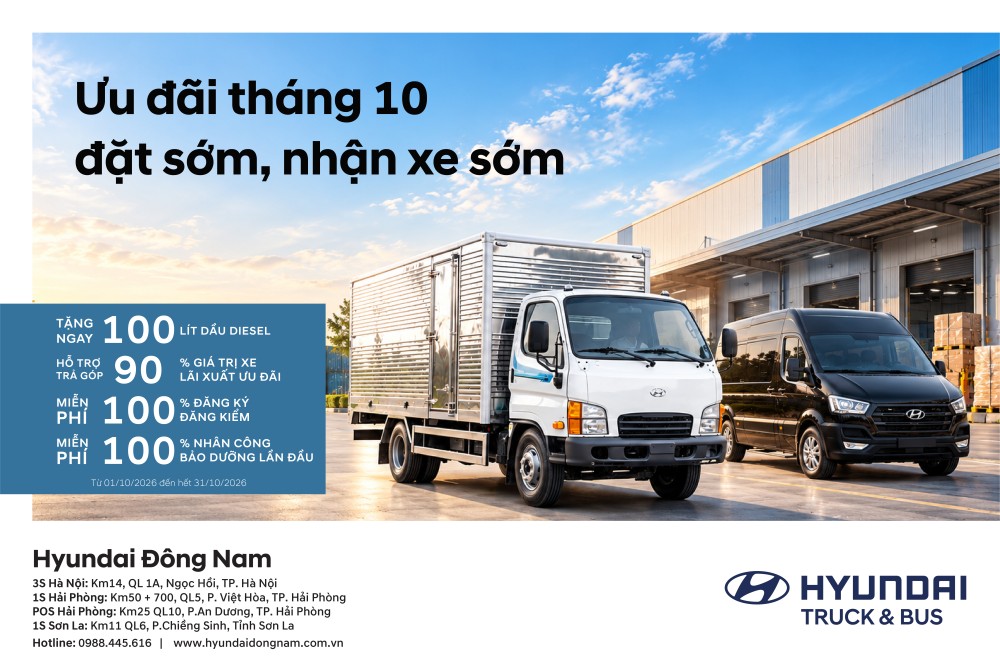 Ưu đãi tháng 10 2026