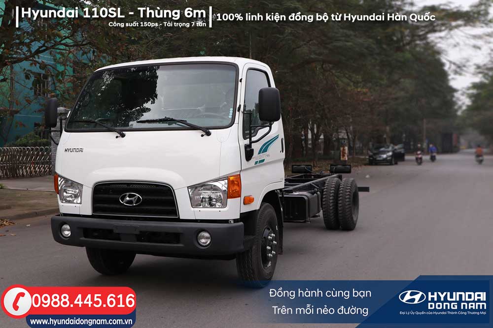 Hyundai 110SL thùng dài 6m