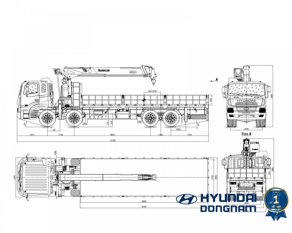 Hyundai HD320 Cần cẩu 12 tấn (2)